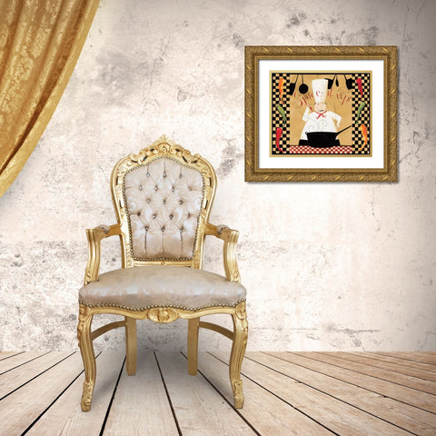 Spice Gold Ornate Wood Framed Art Print with Double Matting by DiPaolo, Dan