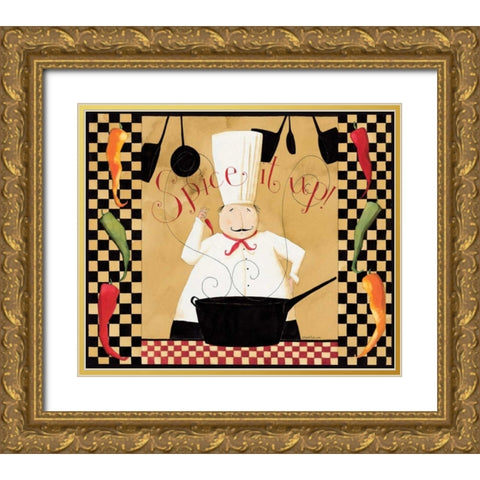 Spice Gold Ornate Wood Framed Art Print with Double Matting by DiPaolo, Dan