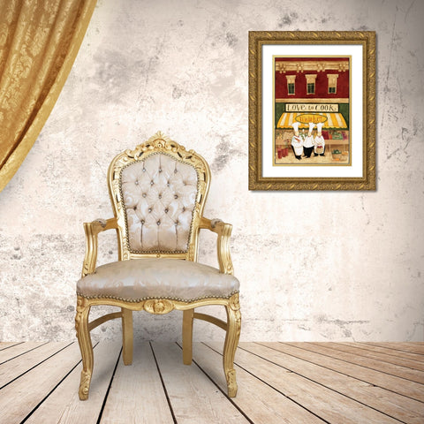 Together Gold Ornate Wood Framed Art Print with Double Matting by DiPaolo, Dan