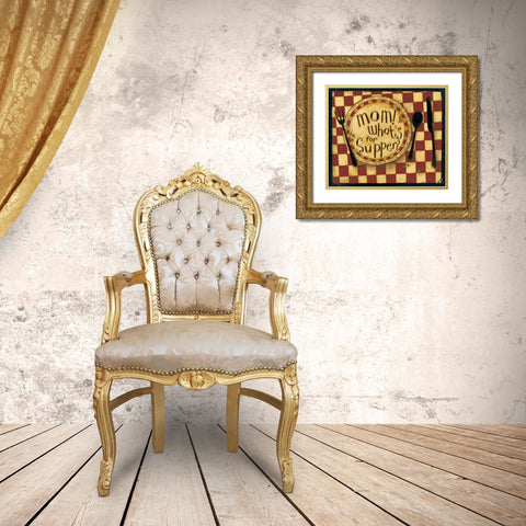 Supper Gold Ornate Wood Framed Art Print with Double Matting by DiPaolo, Dan