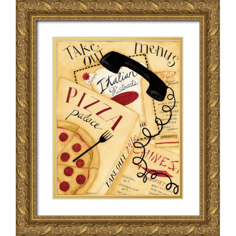 Order In Gold Ornate Wood Framed Art Print with Double Matting by DiPaolo, Dan