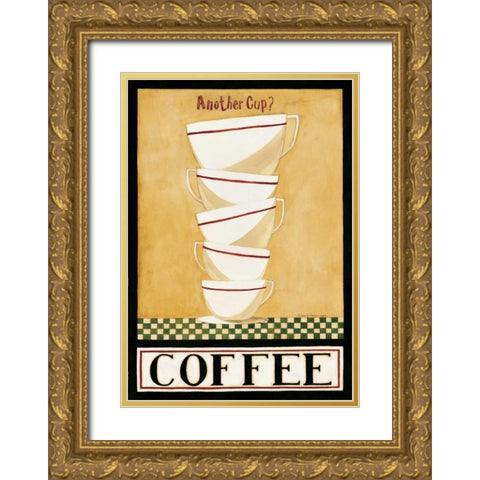 Another Cup Gold Ornate Wood Framed Art Print with Double Matting by DiPaolo, Dan