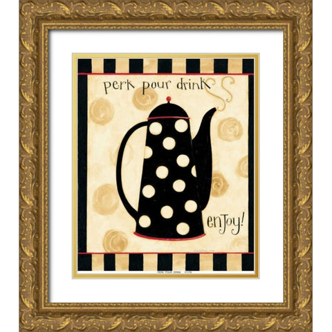 Drink Gold Ornate Wood Framed Art Print with Double Matting by DiPaolo, Dan