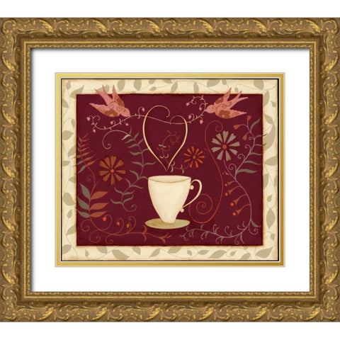 For Love Gold Ornate Wood Framed Art Print with Double Matting by DiPaolo, Dan