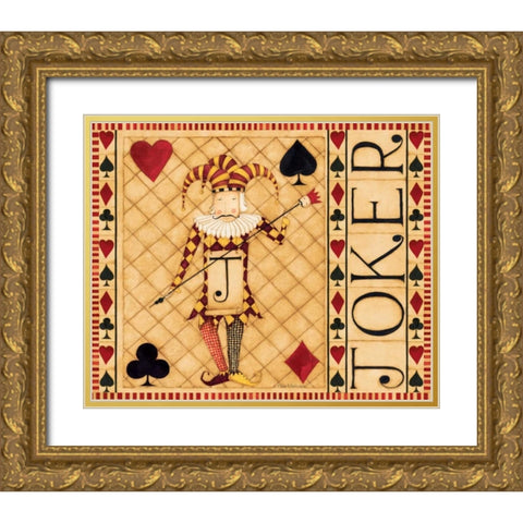 Joker Gold Ornate Wood Framed Art Print with Double Matting by DiPaolo, Dan