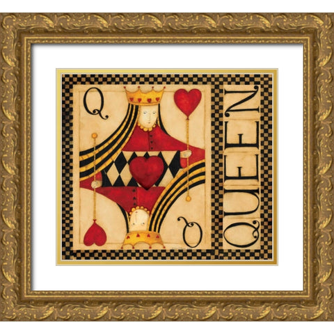 Queen Gold Ornate Wood Framed Art Print with Double Matting by DiPaolo, Dan