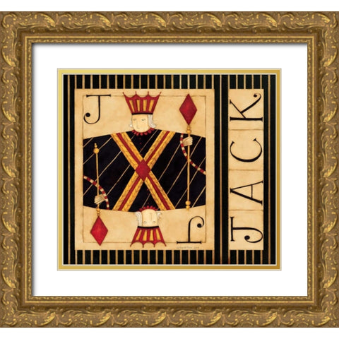 Jack Gold Ornate Wood Framed Art Print with Double Matting by DiPaolo, Dan