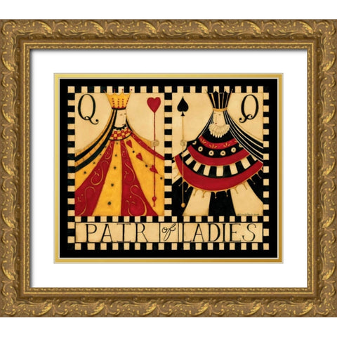 Queens Gold Ornate Wood Framed Art Print with Double Matting by DiPaolo, Dan