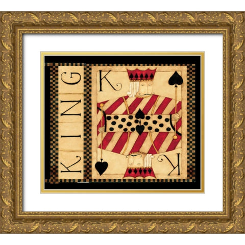 K Gold Ornate Wood Framed Art Print with Double Matting by DiPaolo, Dan