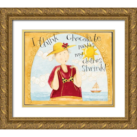 Sunshine Gold Ornate Wood Framed Art Print with Double Matting by DiPaolo, Dan