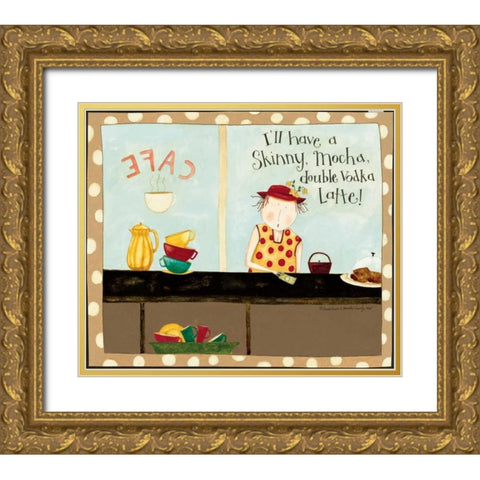 Only Me Gold Ornate Wood Framed Art Print with Double Matting by DiPaolo, Dan