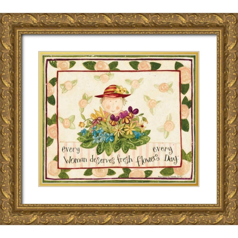 Well Said Gold Ornate Wood Framed Art Print with Double Matting by DiPaolo, Dan