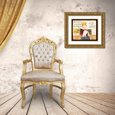 Princess Gold Ornate Wood Framed Art Print with Double Matting by DiPaolo, Dan