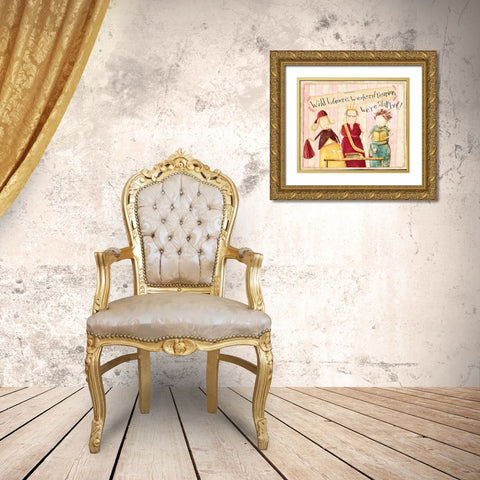 Wild Gold Ornate Wood Framed Art Print with Double Matting by DiPaolo, Dan