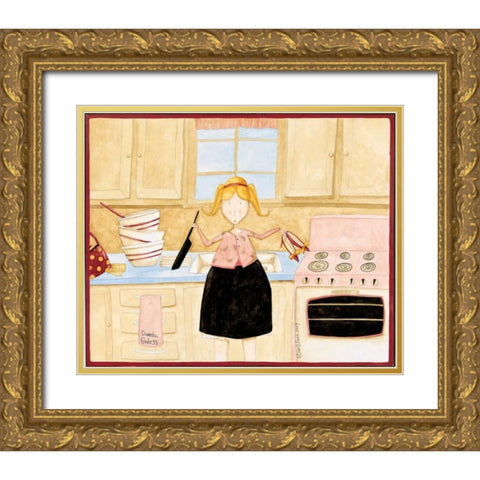 Anyone Gold Ornate Wood Framed Art Print with Double Matting by DiPaolo, Dan