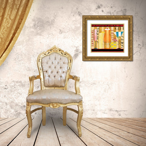 Drinks Gold Ornate Wood Framed Art Print with Double Matting by DiPaolo, Dan