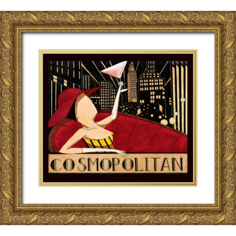Cosmopolitian Gold Ornate Wood Framed Art Print with Double Matting by DiPaolo, Dan
