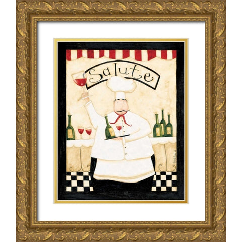 Salute Gold Ornate Wood Framed Art Print with Double Matting by DiPaolo, Dan