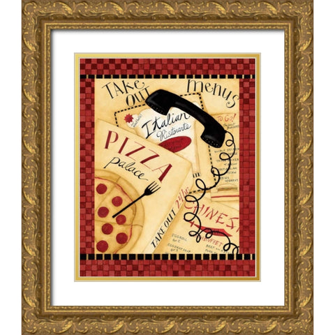 Take Out Gold Ornate Wood Framed Art Print with Double Matting by DiPaolo, Dan