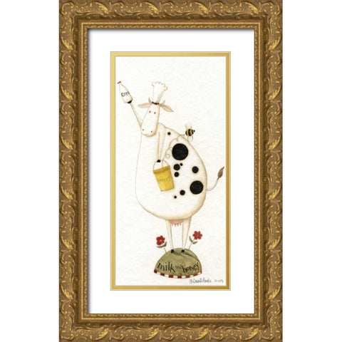 Milk Gold Ornate Wood Framed Art Print with Double Matting by DiPaolo, Dan