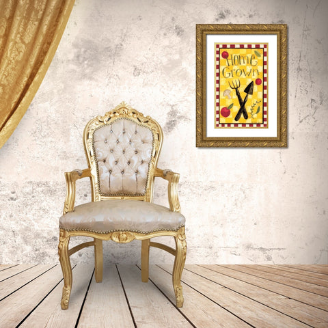 Home Grown Gold Ornate Wood Framed Art Print with Double Matting by DiPaolo, Dan