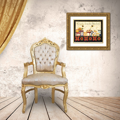 Fresh Market Gold Ornate Wood Framed Art Print with Double Matting by DiPaolo, Dan