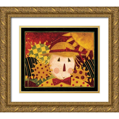 Scarecrow Gold Ornate Wood Framed Art Print with Double Matting by DiPaolo, Dan
