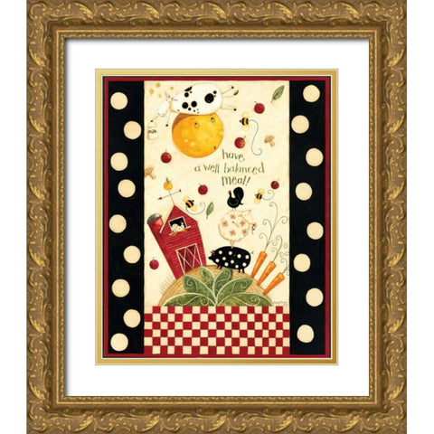 Animal Fram Gold Ornate Wood Framed Art Print with Double Matting by DiPaolo, Dan
