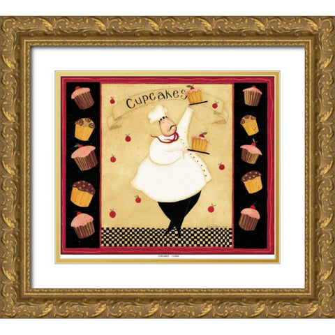Sweet All Over Gold Ornate Wood Framed Art Print with Double Matting by DiPaolo, Dan