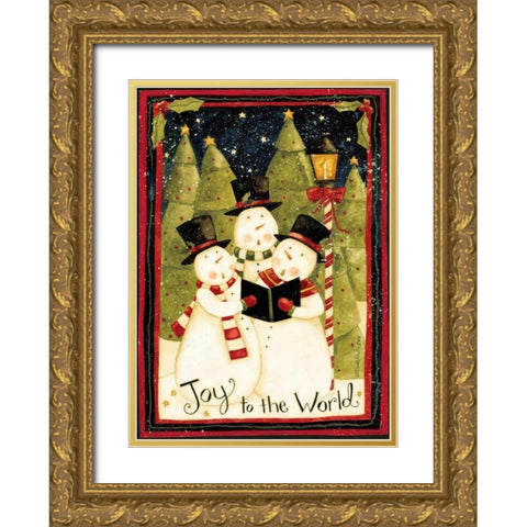 Spread Joy Gold Ornate Wood Framed Art Print with Double Matting by DiPaolo, Dan