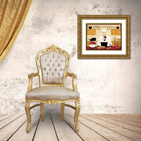 Home Kitchen Gold Ornate Wood Framed Art Print with Double Matting by DiPaolo, Dan