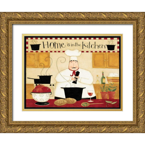 Home Kitchen Gold Ornate Wood Framed Art Print with Double Matting by DiPaolo, Dan