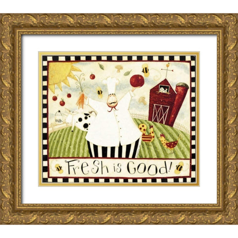 Fresh Goods Gold Ornate Wood Framed Art Print with Double Matting by DiPaolo, Dan