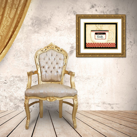 Name Gold Ornate Wood Framed Art Print with Double Matting by DiPaolo, Dan