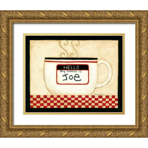 Name Gold Ornate Wood Framed Art Print with Double Matting by DiPaolo, Dan