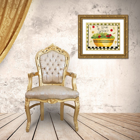 Salad Gold Ornate Wood Framed Art Print with Double Matting by DiPaolo, Dan