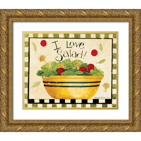 Salad Gold Ornate Wood Framed Art Print with Double Matting by DiPaolo, Dan