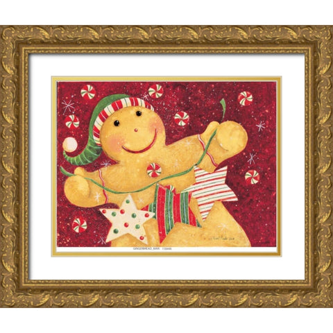 Gingerbread And Candy Gold Ornate Wood Framed Art Print with Double Matting by DiPaolo, Dan