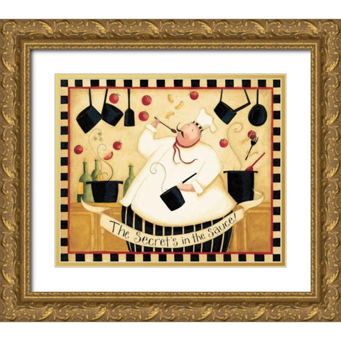 Secret Sauce Gold Ornate Wood Framed Art Print with Double Matting by DiPaolo, Dan