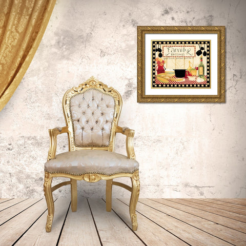 Blessings Gold Ornate Wood Framed Art Print with Double Matting by DiPaolo, Dan
