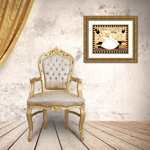 Home Gold Ornate Wood Framed Art Print with Double Matting by DiPaolo, Dan