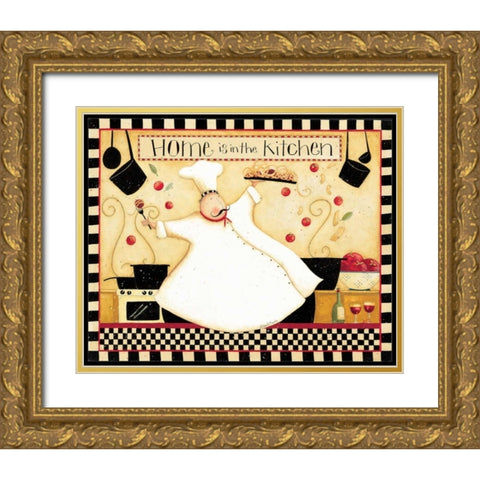 Home Gold Ornate Wood Framed Art Print with Double Matting by DiPaolo, Dan