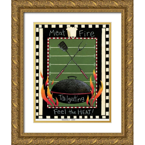 Tailgating 2 Gold Ornate Wood Framed Art Print with Double Matting by DiPaolo, Dan