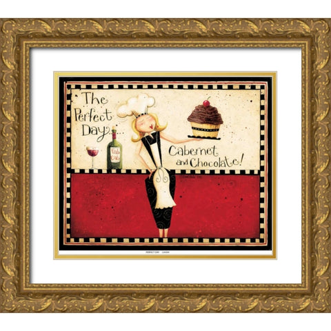 Perfect Day Gold Ornate Wood Framed Art Print with Double Matting by DiPaolo, Dan