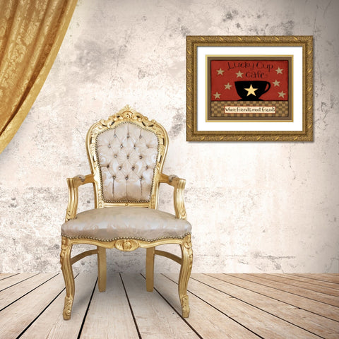 Luck Gold Ornate Wood Framed Art Print with Double Matting by DiPaolo, Dan