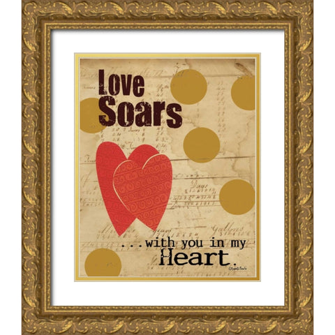 Soars Gold Ornate Wood Framed Art Print with Double Matting by DiPaolo, Dan