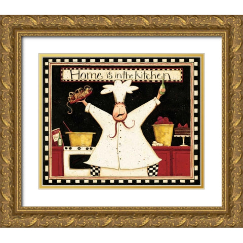 Kitchen Gold Ornate Wood Framed Art Print with Double Matting by DiPaolo, Dan