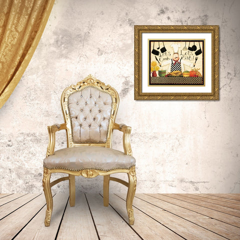 Get Cooking Gold Ornate Wood Framed Art Print with Double Matting by DiPaolo, Dan