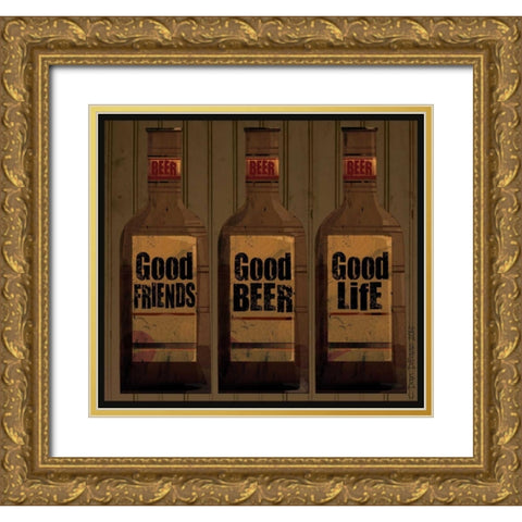 Final 3 Gold Ornate Wood Framed Art Print with Double Matting by DiPaolo, Dan