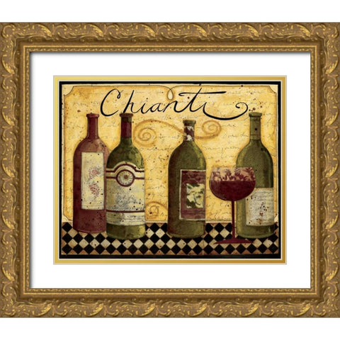 Chianti Gold Ornate Wood Framed Art Print with Double Matting by DiPaolo, Dan